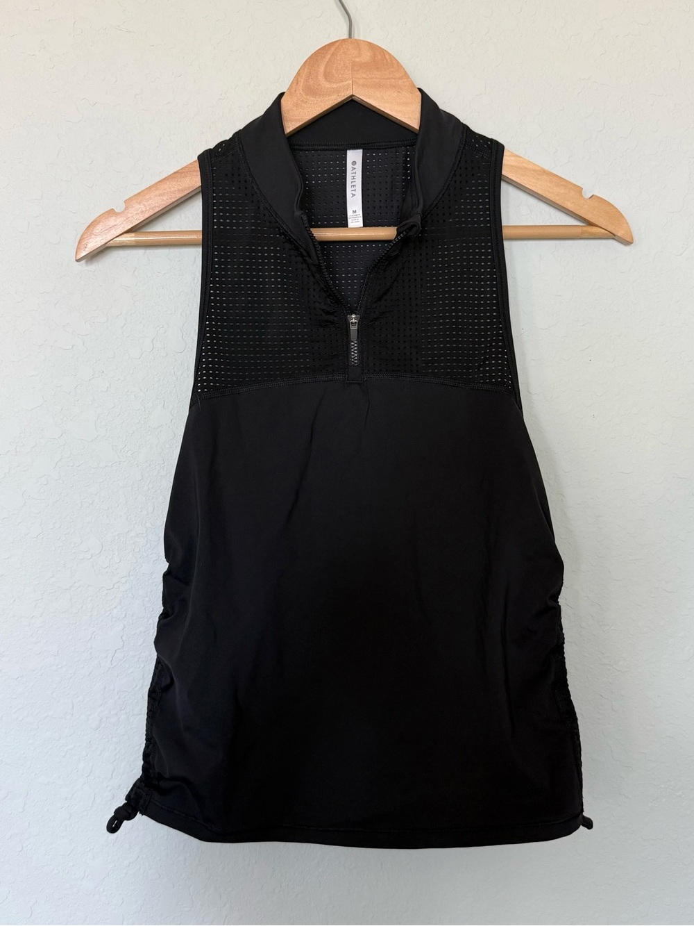 Athleta HIIT It Zip Mesh Performance Tank